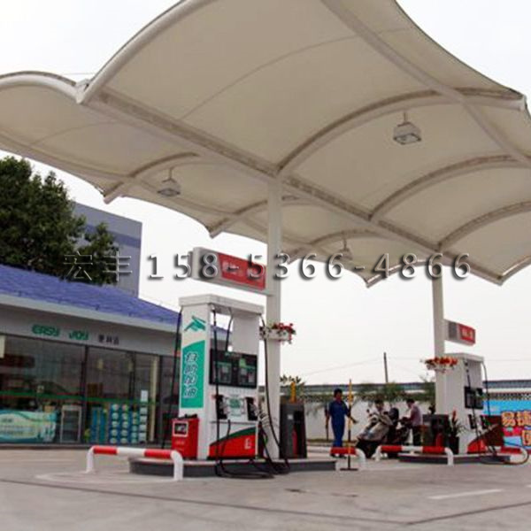 膜结构加油站