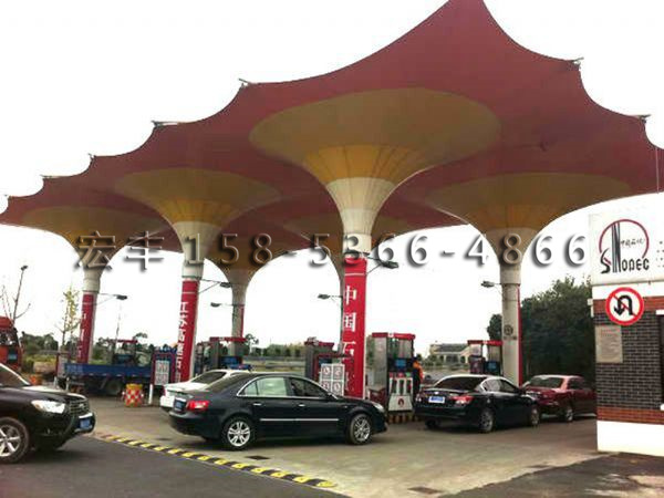 膜结构加油站